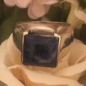 Rare Vintage Silpada Sterling Silver Blue Sodalite Ring R0942 Size 8